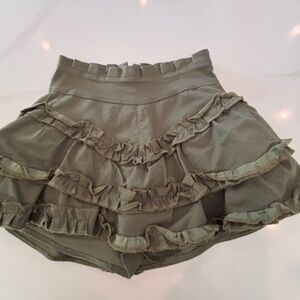Girls AC Rendon Army Green Skort Size 12